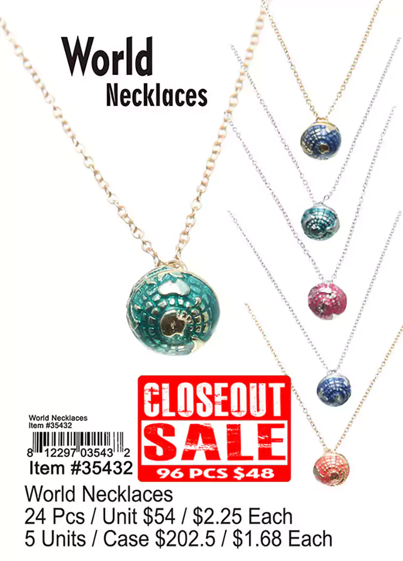 World Necklaces - Closeout 96 Pcs.